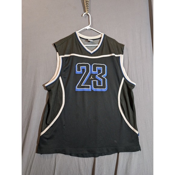 Jordan Other - Vintage 2004 Air Jordan Black & White‎ Lining 23 Jersey Size XXL